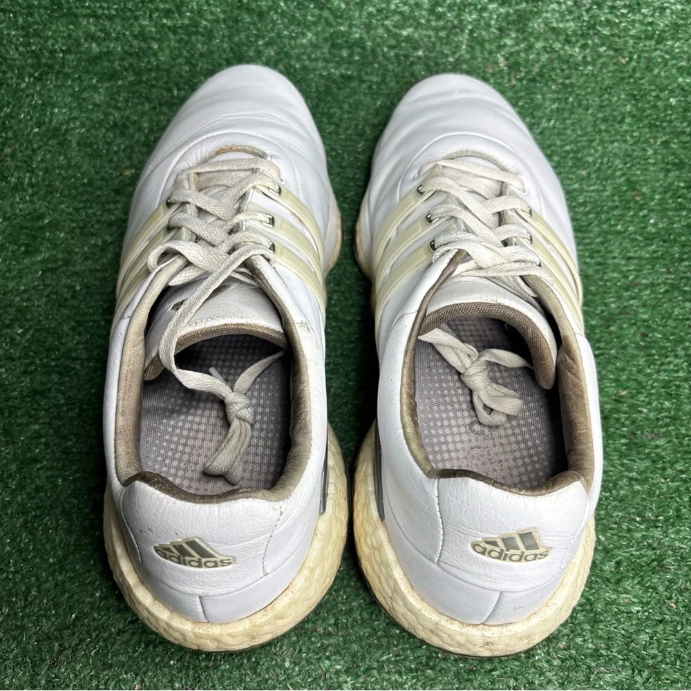 Adidas Tour 360 22 Men’s Size 12 Softspike Golf Shoes White‎ Gray Leather GV7245